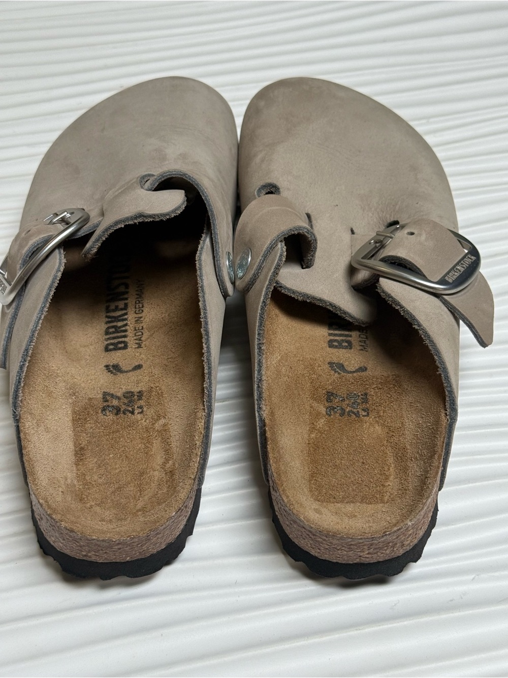 Birkenstock women Boston Clog — Taupe Gray size 6-6.5 women - Picture 4 of 9